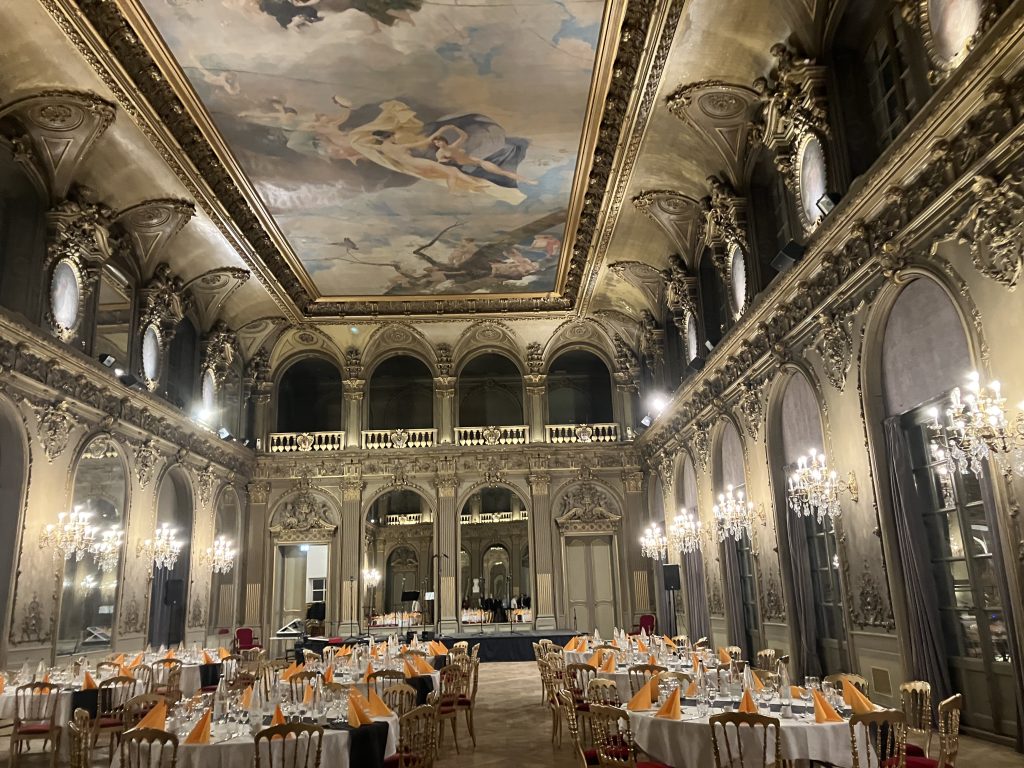 Gala dinning room at the type 4 secterion meeting in France