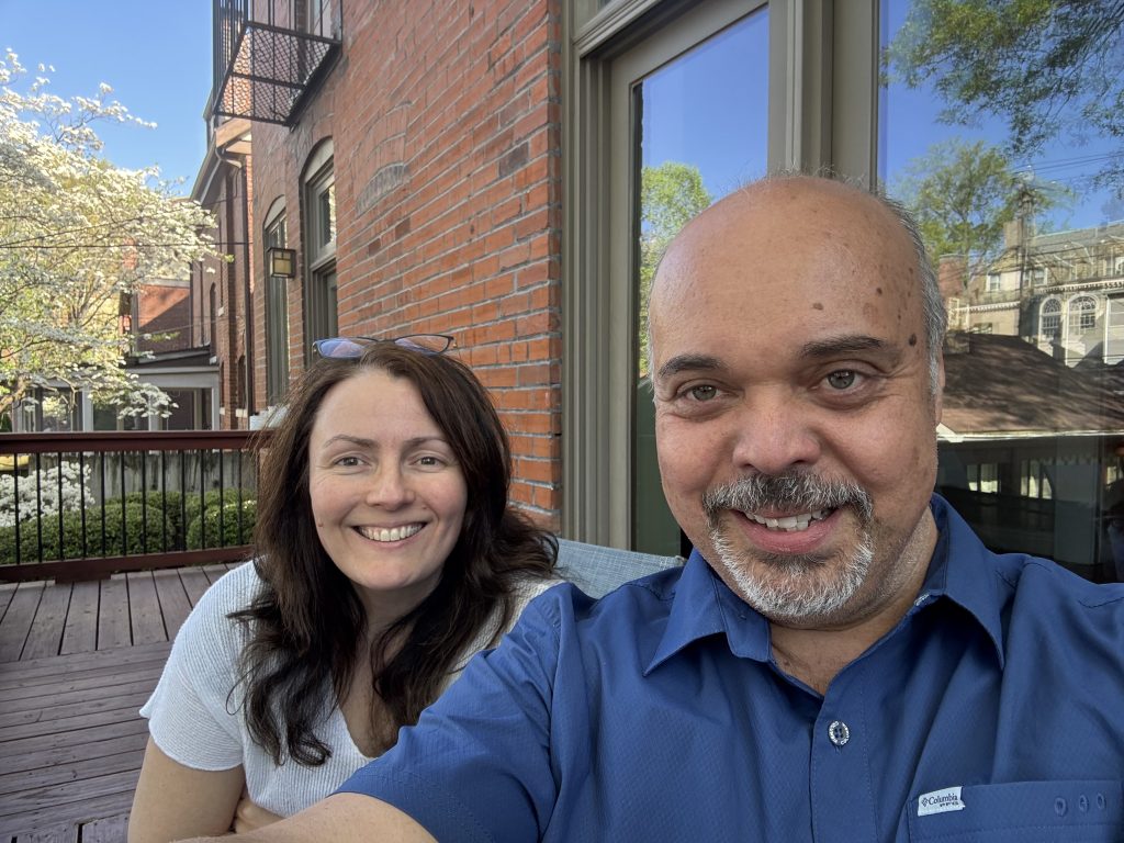 Suzana and Mario Feldman having a wonderful time visiting WashU